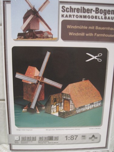 Windmühle mit bauernhaus - windmühle,