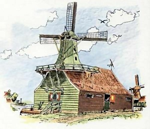 Léon schuijt a19 windmühle - -,