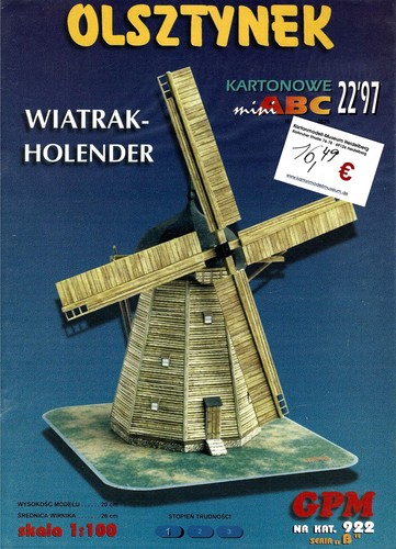Windmühle aus olsztynek - windmühle, 1:100
